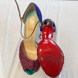 Christian Louboutin Marchavekel multi colored high heels size 37